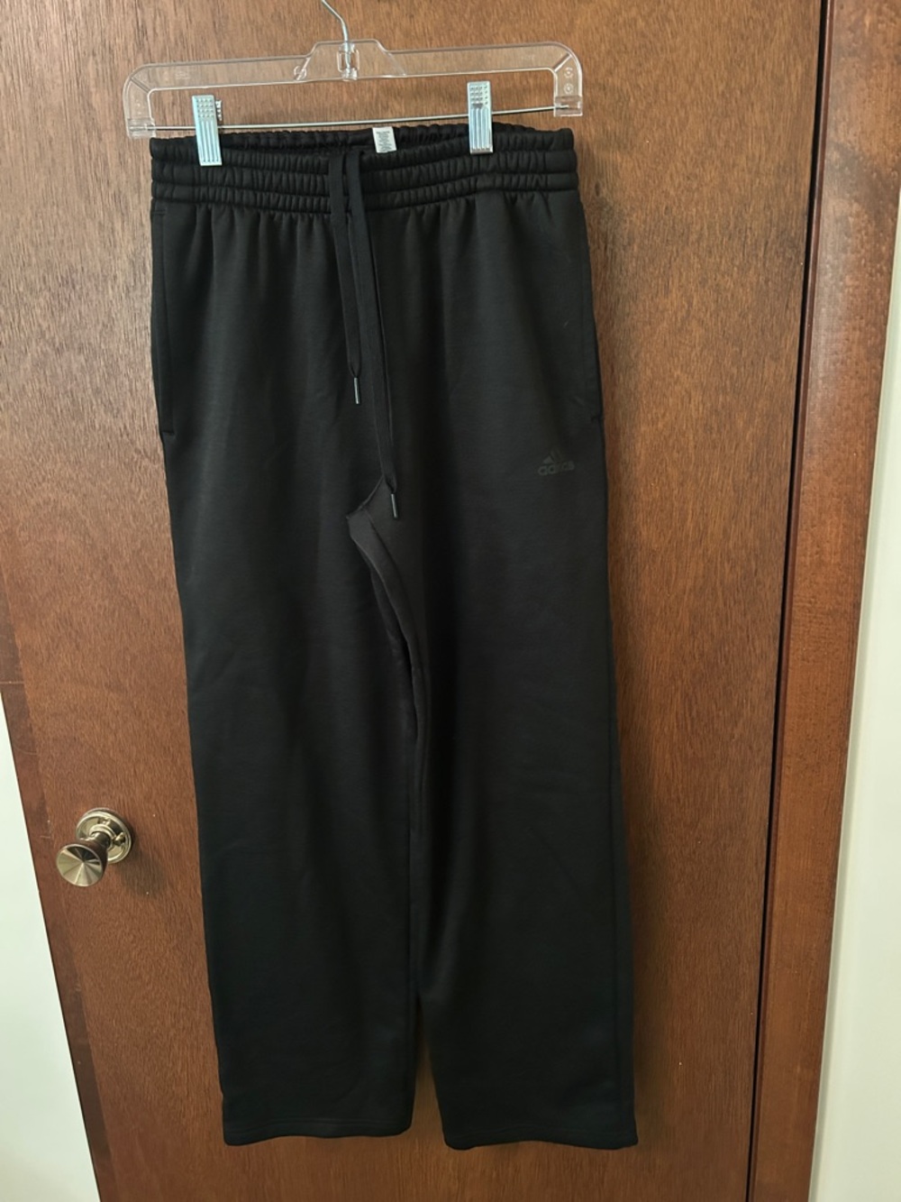 Women’s Black Adidas Sweatpants with Elastic Drawcord Waist